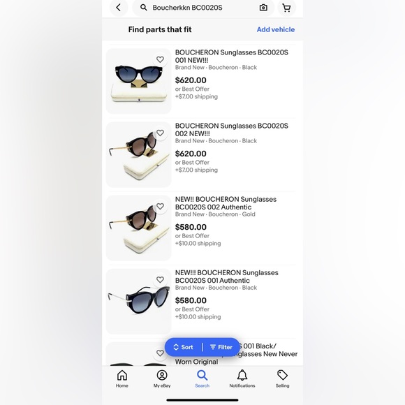 Boucheron BC0020S 001  ‼️Boucheron made in France 🇫🇷 - Picture 15 of 16